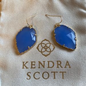 EUC Kendra Scott Periwinkle Corley earrings